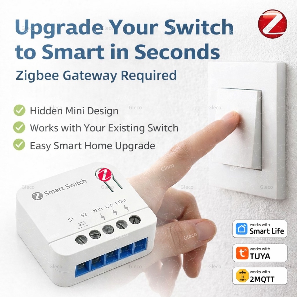 Diy Home Automation Hub - Modul Sakelar Pintar ZigBee Tuya Mini
