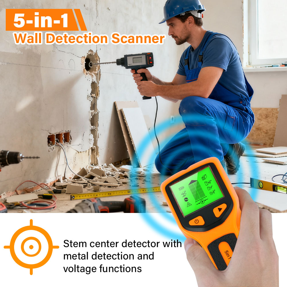Water Leak Detector Wired - Detektor Tiang Dinding 5 in 1