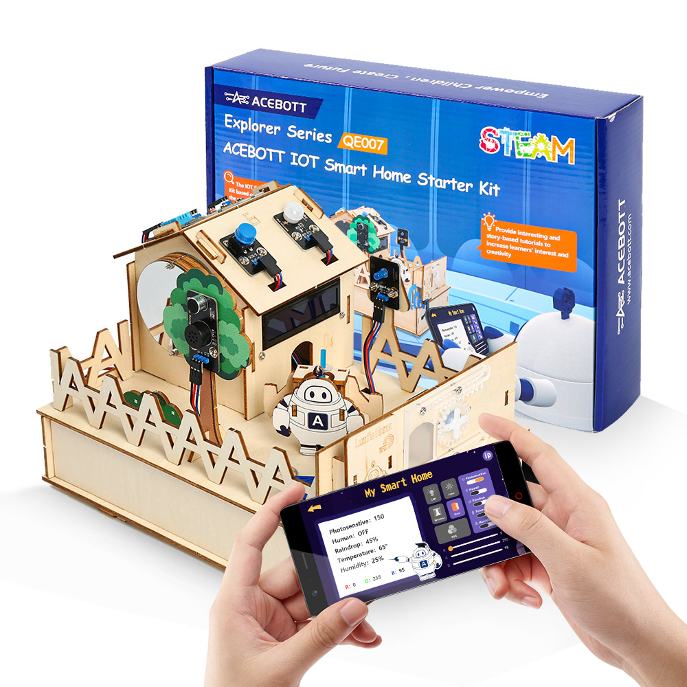 Diy Automation Projects - ACEBOTT Kit rumah cerdas DIY untuk