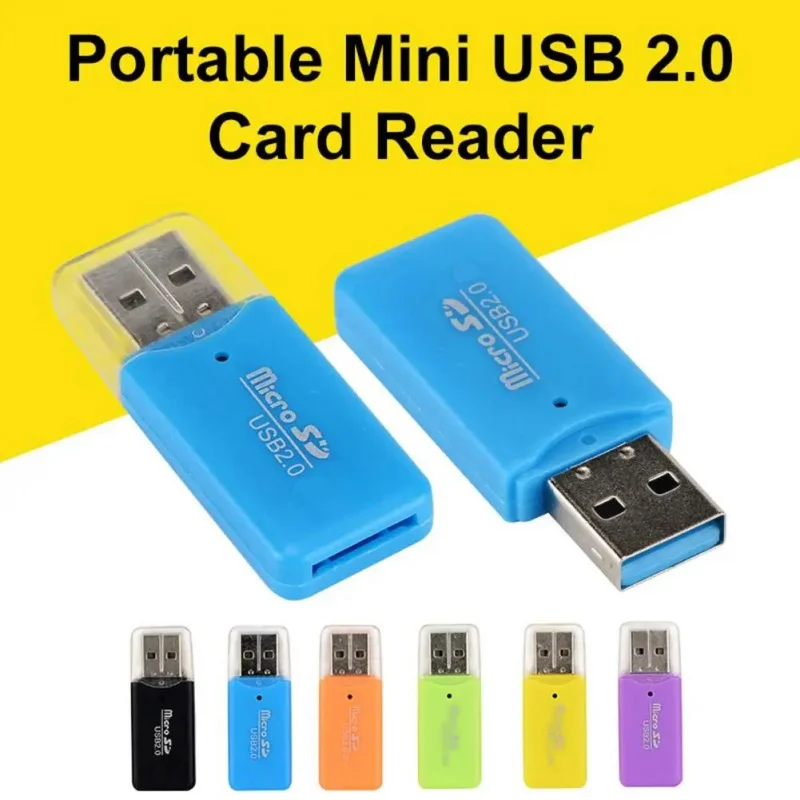 Home Assistant Sd - USB 2.0 TF Mini portabel, pembaca