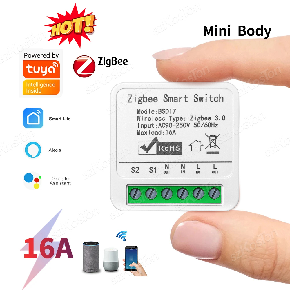 Diy Home Automation Hub - 16A Tuya ZigBee Modul Sakelar Pintar