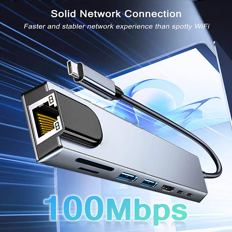 Hub USB Tipe C 8 In 1 untuk Ma - Home Assistant Sd ulasan dan harga