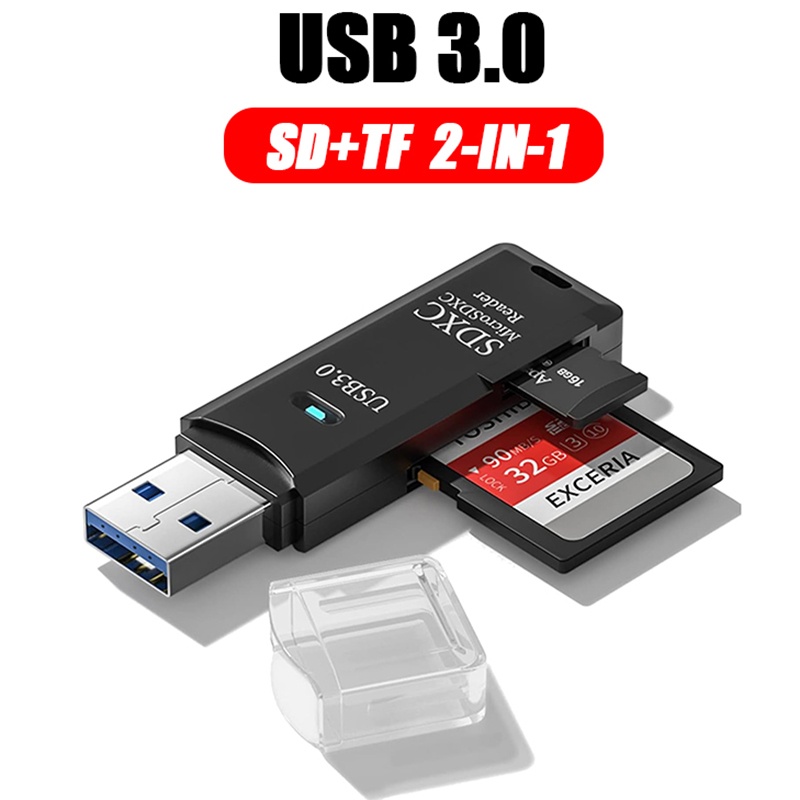 Pembaca Kartu USB 3.0 2 In 1 P - Home Assistant Sd ulasan dan harga