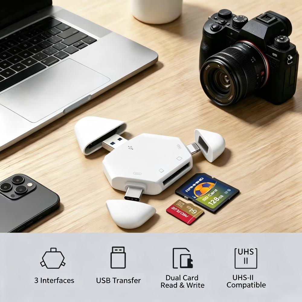 Pembaca Kartu Memori 3 In 1 de - Home Assistant Sd ulasan dan harga
