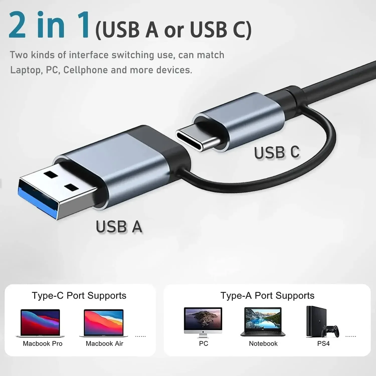 Hub USB-C 8 In 2 dengan Pembac - Home Assistant Sd ulasan dan harga