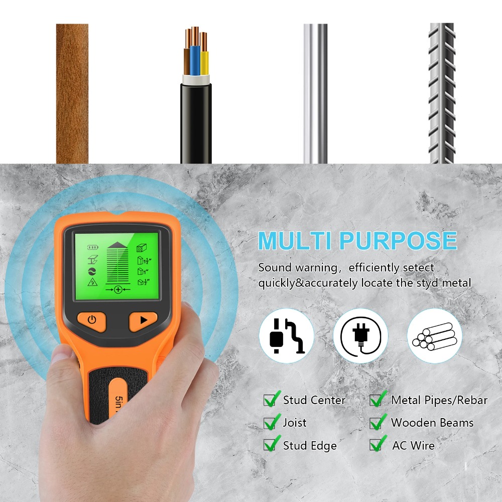 Detektor Stud Digital 5 in 1 P - Water Leak Detector Wired ulasan dan harga