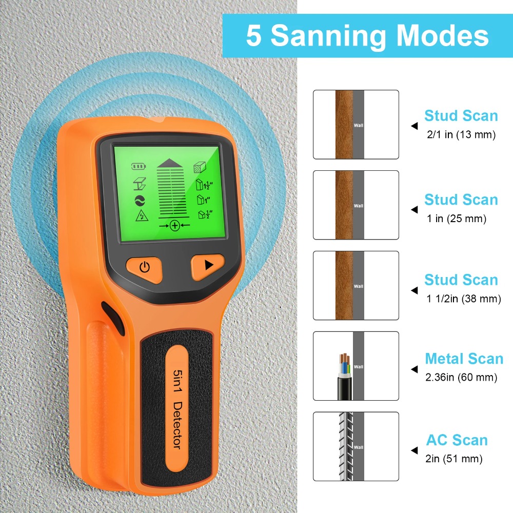 Detektor Stud Digital 5 in 1 P - Water Leak Detector Wired ulasan dan harga