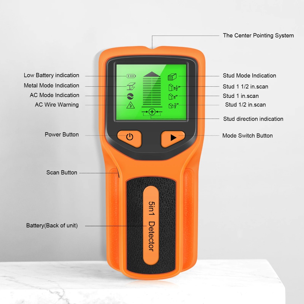 Detektor Stud Digital 5 in 1 P - Water Leak Detector Wired ulasan dan harga
